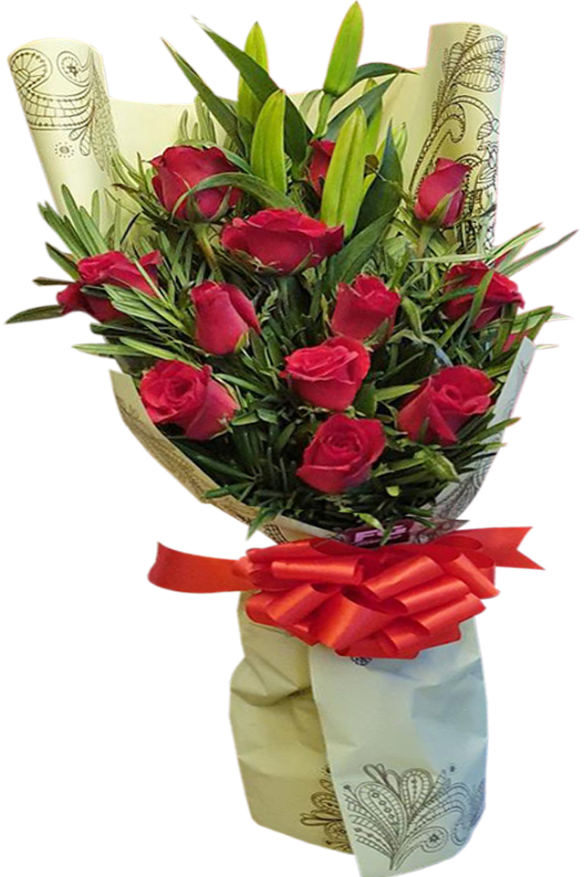 Occasions :: VALENTINE'S DAY :: Valentines Day Roses :: 12 Red Roses