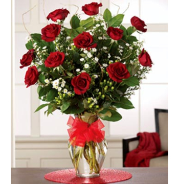 The Dazzling Dozen Red Roses Send to Manila Philippines