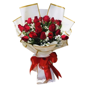 Valentines 24 Red Roses Delivery Manila - Fresh Flowers