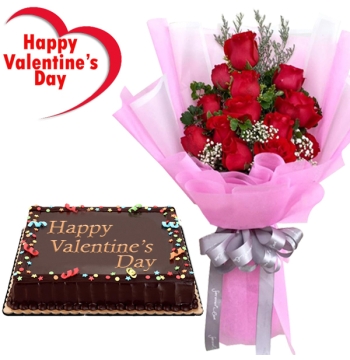 Valentines Gift Delivery Manila - Flowers with Chocolates