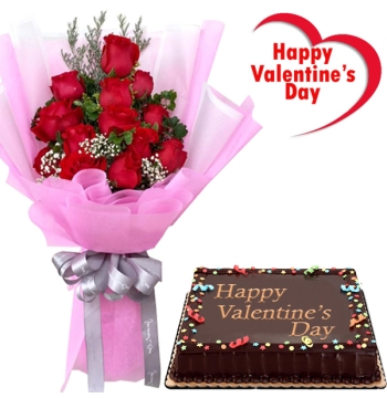 Valentines Gift Delivery Manila - Flowers with Chocolates