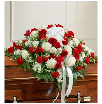 Red,White and Green Flowers Send to Manila Philippines