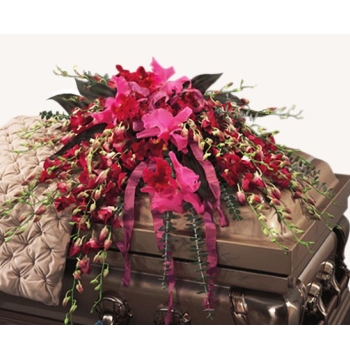 Shades of Pink Casket Spray Send to Manila Philippines