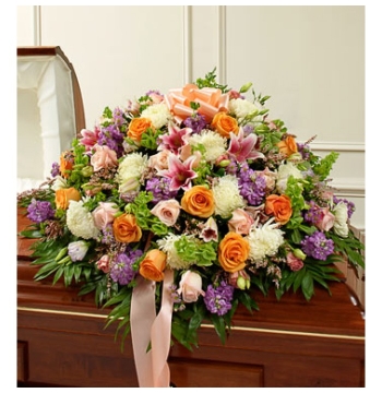 Exotic Flowers Casket Spray Send to Manila Philippines