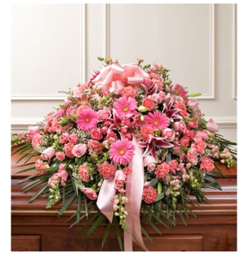 Lavishly Pink Casket Spray Send to Manila Philippines