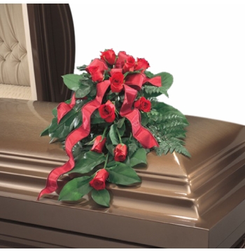 Red Rose Casket Spray Send to Manila Philippines