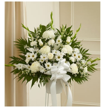 Deepest Sympathies White Flowers Delivery to Manila Philippines