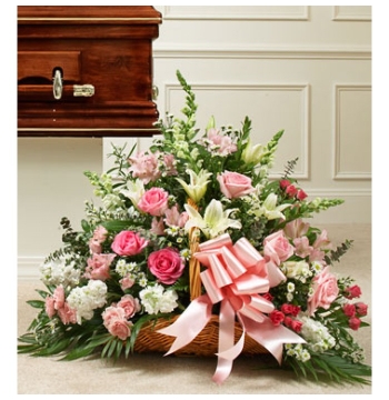 Lavishly Pink and White Basket Delivery to Manila Philippines