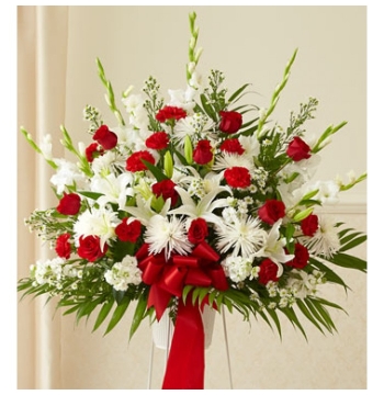 Red and White Perfection Basket Send to Manila Philippines