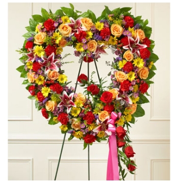 Ravishing Heart Wreath Send to Manila Philippines