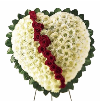 Heart Standing Spray Flowers Send to Manila Philippines