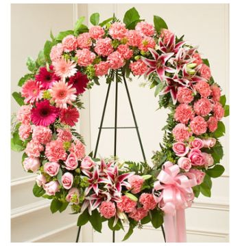 Pink Wreath Send to Manila Philippines