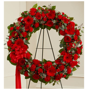 Classic Red Wreath Send to Manila Philippines