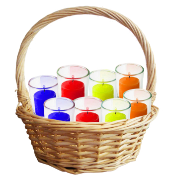 halloween candles basket