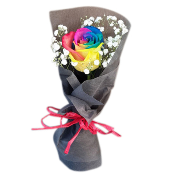 online single rainbow rose bouquet manila