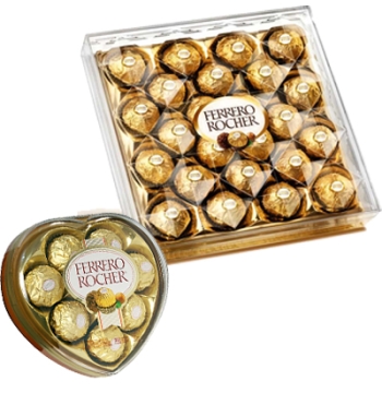 Heart Shape W/ 24 pcs Ferrero Chocolate Box