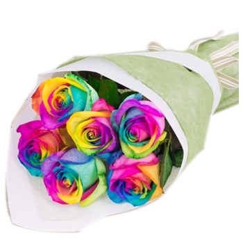 send rainbow roses bouquet manila