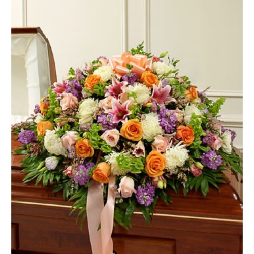 Exotic Flowers Casket Spray Send to Manila Philippines