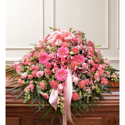 Lavishly Pink Casket Spray Send to Manila Philippines