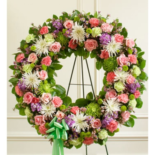 Picturesque Greens Wreath Send to Manila Philippines