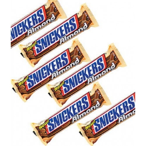 Snickers Almonds Chocolate 6 Bars Send to Manila Philippines