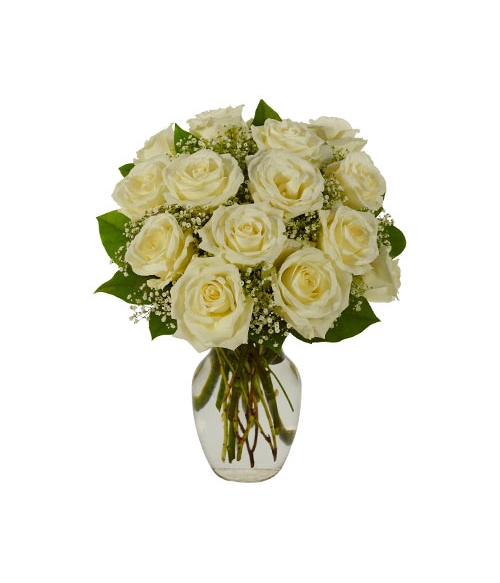 White Roses Bouquet Send to Manila Philippines