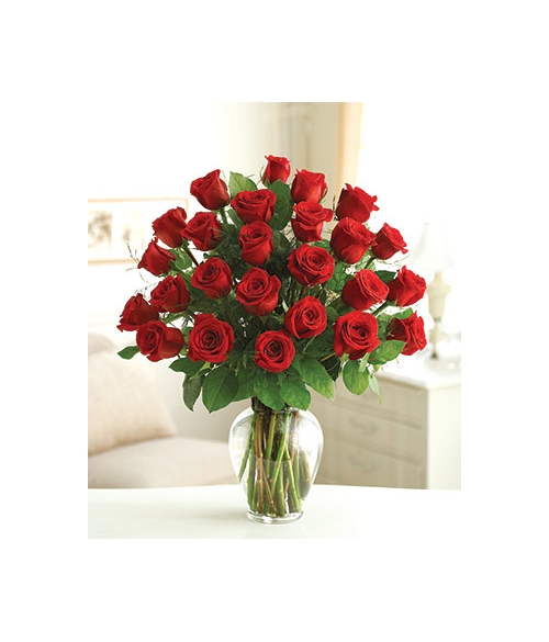 Two Dozen Premium Long Stem Red Roses Send to Manila Philippines