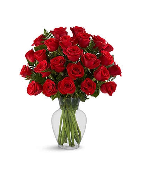 Valentines Flowers to Manila - Red Roses Vase