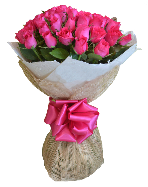 24 pink rose bouquet to philippines