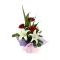 2 White lilies with 3 Red Roses Send to Manila Philippines