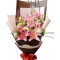 Four Pink Fresh lilies with lisianthus Send to Manila Philippines