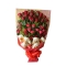 24 Red Roses Bouquet with 6 Bear