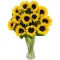 two dozen sunflower in vase to manila